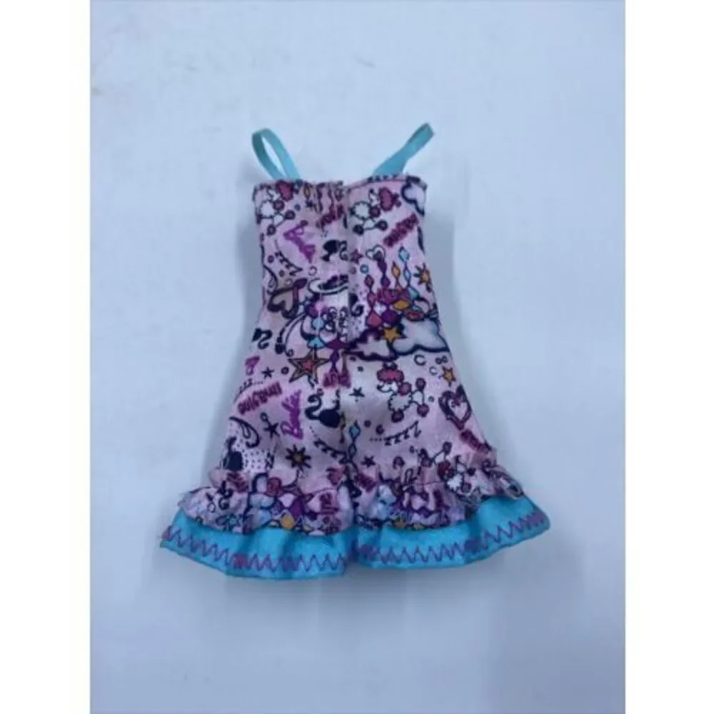 2011 Sister Slumber Party Barbie Doll Blue Pink Dress Nightie Fits SF Only